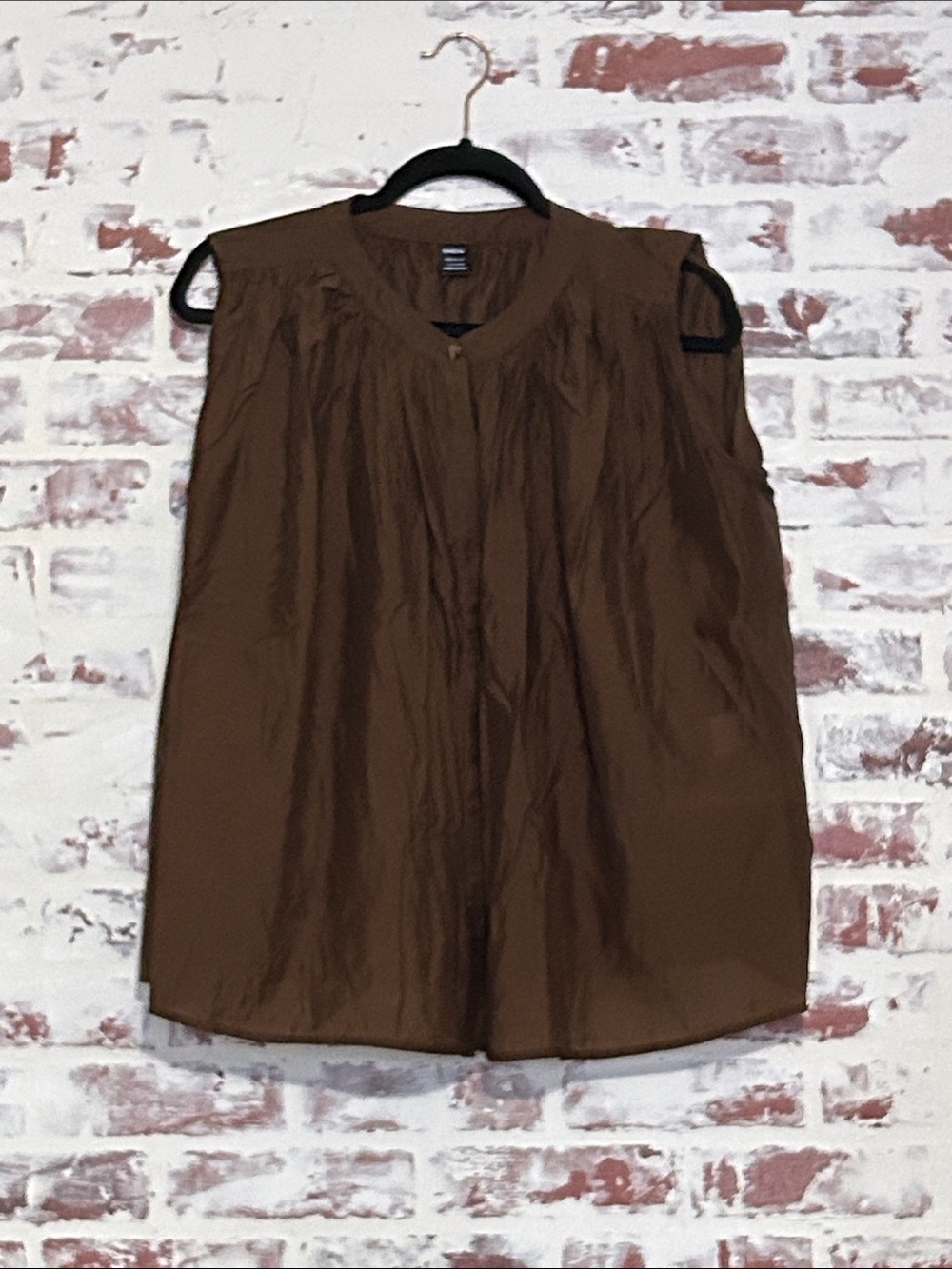 SHEIN Brown Sleeveless Top